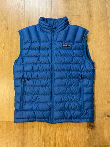 Patagonia 다운 베스트 S 블루