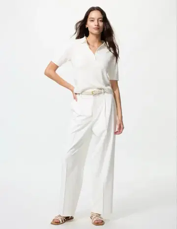 UNIQLO / 턱 와이드 팬츠