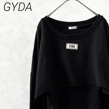 GYDA 맨투맨 트레이닝복 크루넥 레이어드 스타일 숏 기장 루즈핏