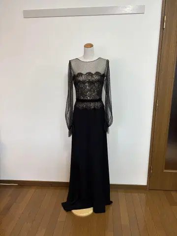엘레강트한 블랙 롱 드레스