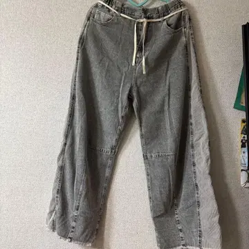 니코앤드 그레이 데님 와이드 팬츠