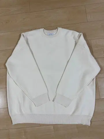 JEANASIS 12G W 자카드 볼륨 슬리브 풀오버