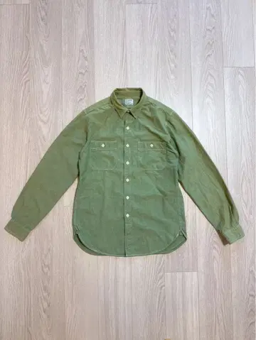 [ 레어 ] J.CREW 턱끈 밴드 포함 워크 셔츠 S 올리브