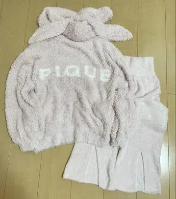 [ 새상품급 ] 젤라또피케 룸웨어 팬츠 상하의 세트 핑크 토끼