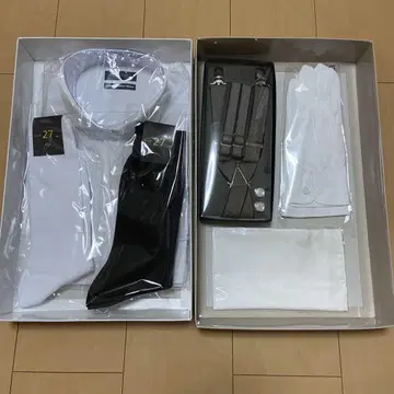턱시도 셔츠 턱시도 잡화 세트