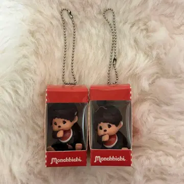 몽치치 앉은 패키지 피규어 키체인 2종 세트