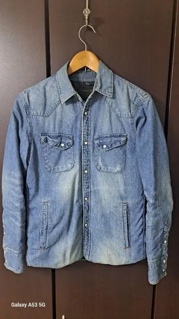 nano universe Nishikawa Down 데님 셔츠