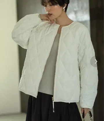 OPAQUE.CLIP 보아 라이너 포함 퀼팅 숏코트 [세탁 가능]