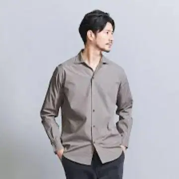 미사용 새상품 코튼 와이드 컬러 스키퍼 셔츠