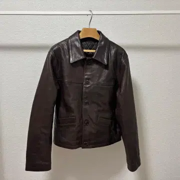 AURALEE HEAVY LAMB LEATHER BLOUSON size4