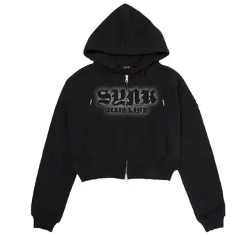 aespa 집업 후드티 (크롭)