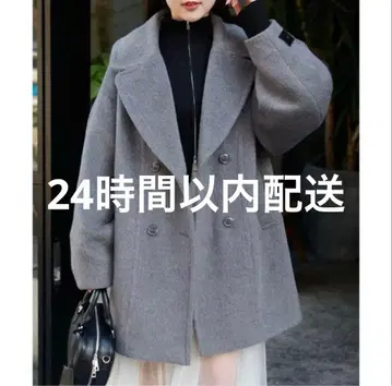Chico 샤기 더블 미들 기장 코트