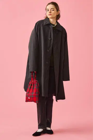 새상품 oblada CINCH 오블라다 신치 FEATHER COAT 블랙