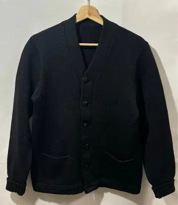 40s vintage 로우 게이지 가디건 블랙 빈티지