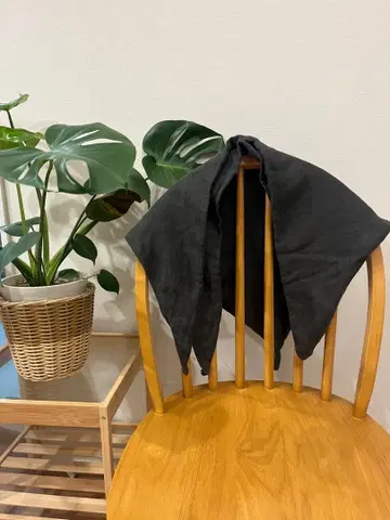 [마츠자와 키미코] 다크 그레이 삼각형 스톨/숄 볼레로 머플러