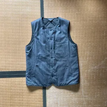 STILL BY HAND 퀼팅 리버서블 베스트