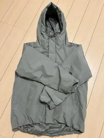 무인양품 워셔블 충전솜 후드 자켓 남성용 올리브 그린 XL 사이즈