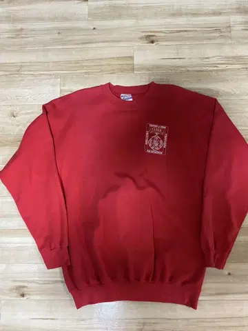 Hanes FIRE DEPARTMENT 소방국 맨투맨 구제 의류