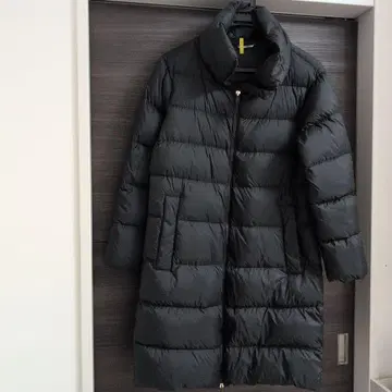 블랙 롱 다운 자켓
