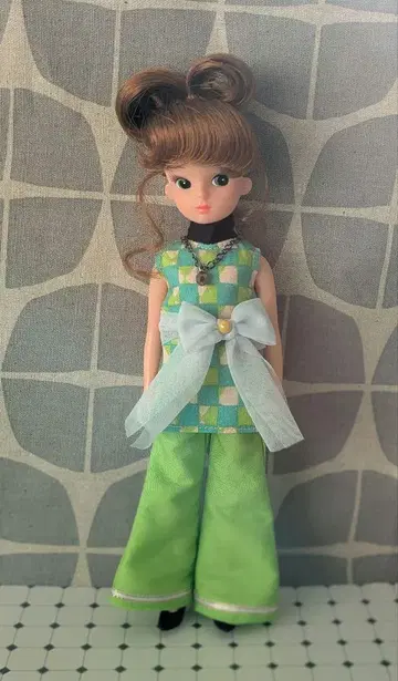 복각판 초대 리카짱 리본 포함 판탈롱 & 원피스 세트