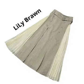 LiLy Brawn 릴리 브라운 플리츠 롱 스커트