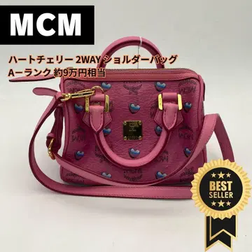 MCM 하트 체리 2WAY 숄더백 A-랭크