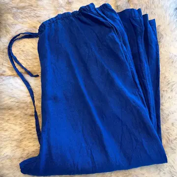fog linen work 파랑 리넨 팬츠