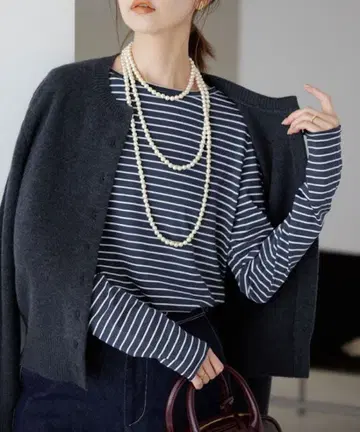 SLOBE IENA 미사용 새상품 T/C 천축 베이직 롱 TEE