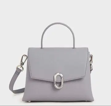 스톤 장식 프론트 플랩 백 lilac