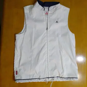 le coq sportif 베스트 여성용 화이트 네이비 골프 L