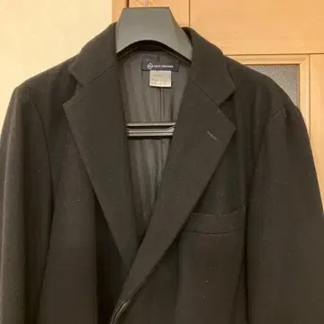 남성용 체스터 코트 L 블랙 타키자와 나오키 삼양상회