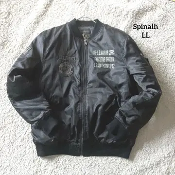 MA-1 플라이트 자켓 LL 남성용 블랙 빅 사이즈 착용감 다용도