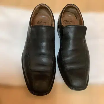 Clarks Flexifit 블랙 슬립온 비즈니스 슈즈 25cm