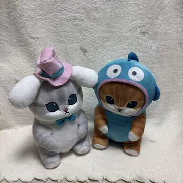 mofusand 산리오 콜라보 BIG 봉제 인형 2개 세트