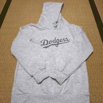 Dodgers 후드 부착 후드티 그레이