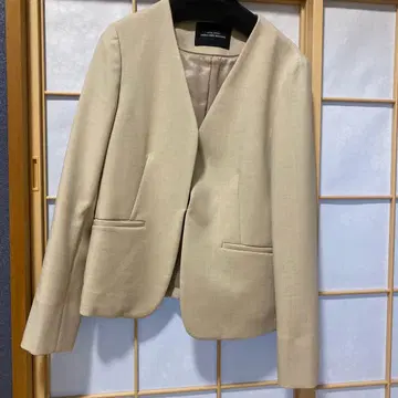 GREENLABELRELAXING 노카라 자켓 40 / 스커트 38