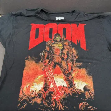 미사용 DOOM 드둠 T셔츠 T-SHIRT 해외 수입 공식 정품