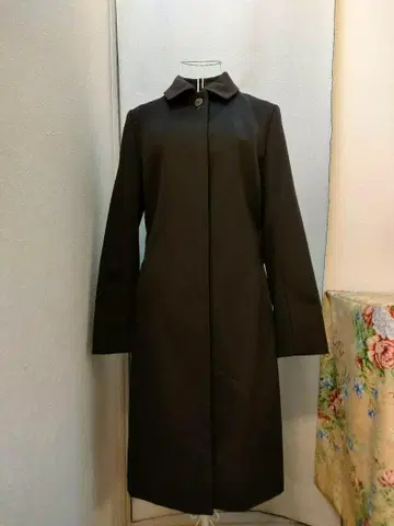 콜디아 다크 브라운 캐시미어 롱 코트