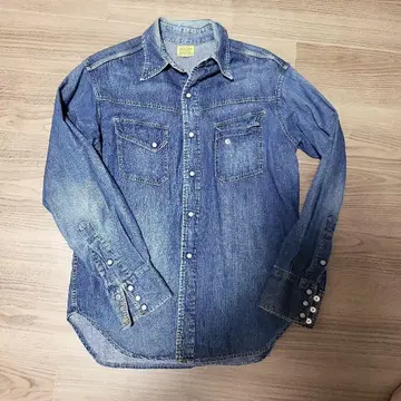 슈가케인 RANCH WEAR 데님 셔츠 블루