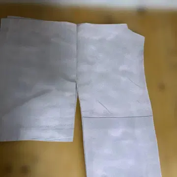 연한 핑크에 그레이 무지 기모노
