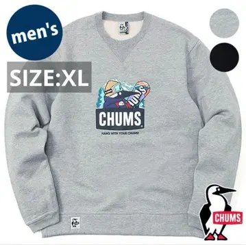CHUMS 그레이 크루넥 트레이닝복