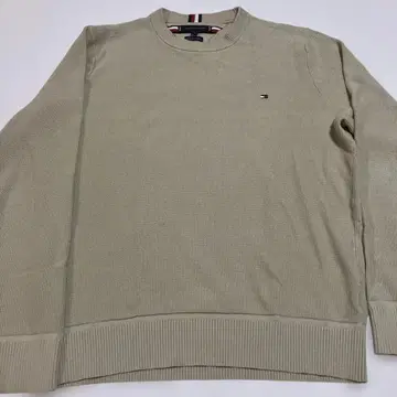 TOMMY HILFIGER 오가닉 코튼 스웨터 M 베이지
