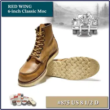 Red Wing 6' Classic Moc #875 US 8 1/2 D