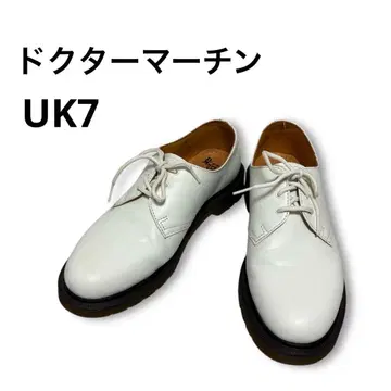 새상품급 닥터마틴 화이트 가죽 1416 UK7