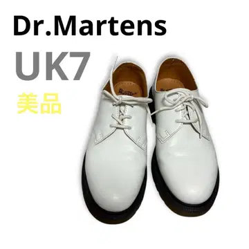 새상품급 닥터마틴 화이트 가죽 1416 UK7