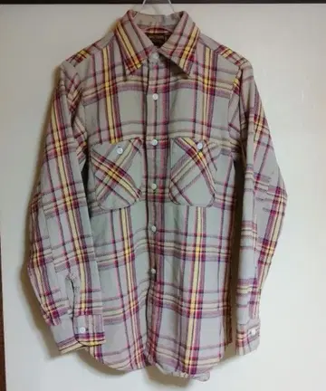 70s 빈티지 블랙 택 BIG YANK 빅양크 플란넬 셔츠