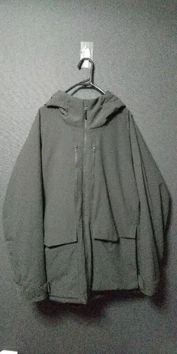 UNIQLO 후드 부착 나일론 자켓 XL 다크 그레이