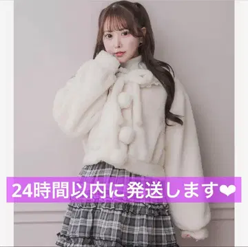 pium  코튼 레이스 칼라 보아 코트