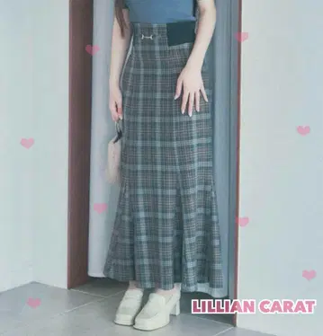 LILLIAN CARAT 전개 사이드 리브 머메이드 스커트 2