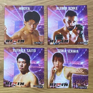 RIZIN 스티커 4개 세트